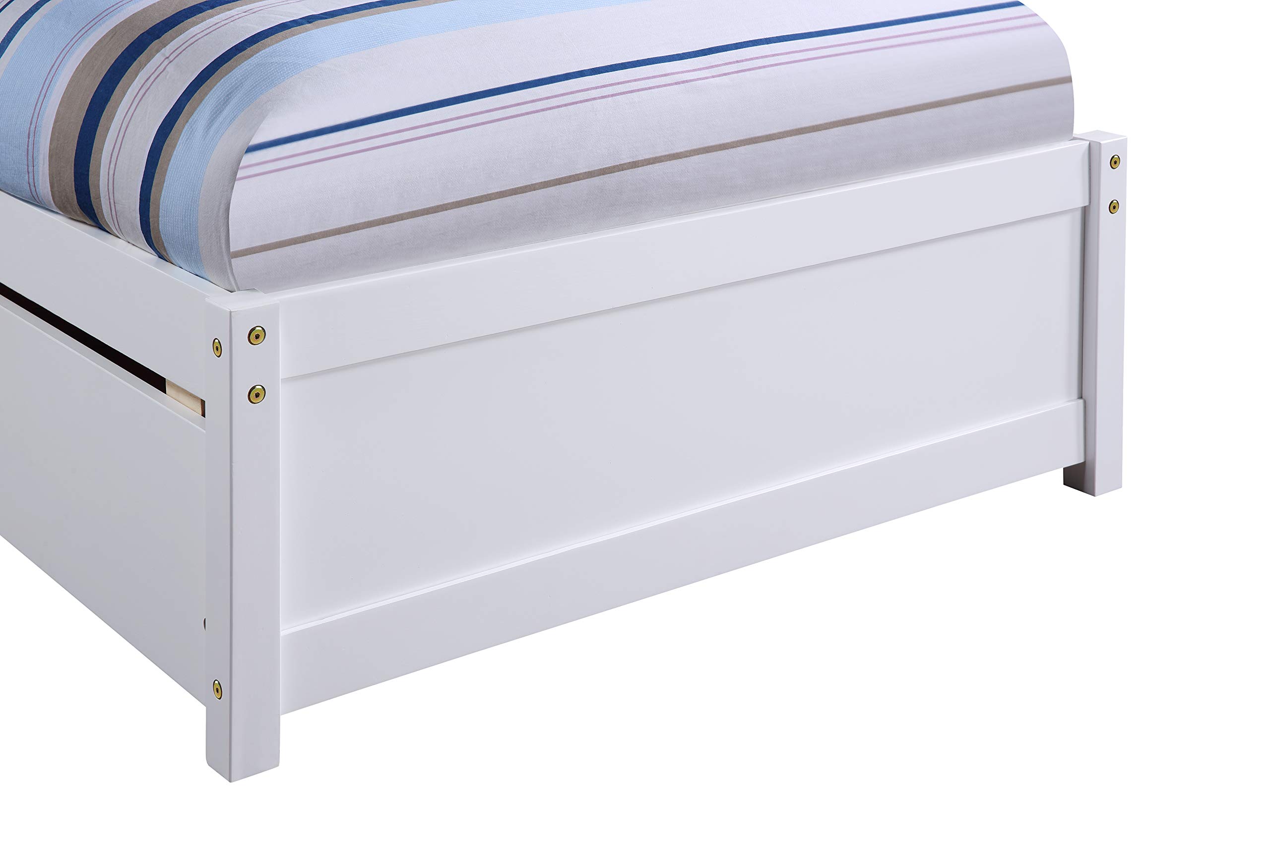 Anwick Twin Storage Bed Frame - Solid Wood, No Box Spring Needed for Bedroom & Living Room