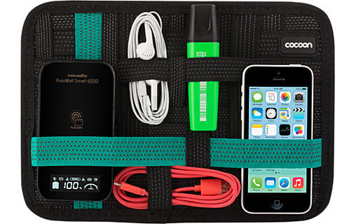 Grid IT Accessory Organizer with Tablet Pocket - Durable Cable Management System for Electronics, Travel & Office Organization