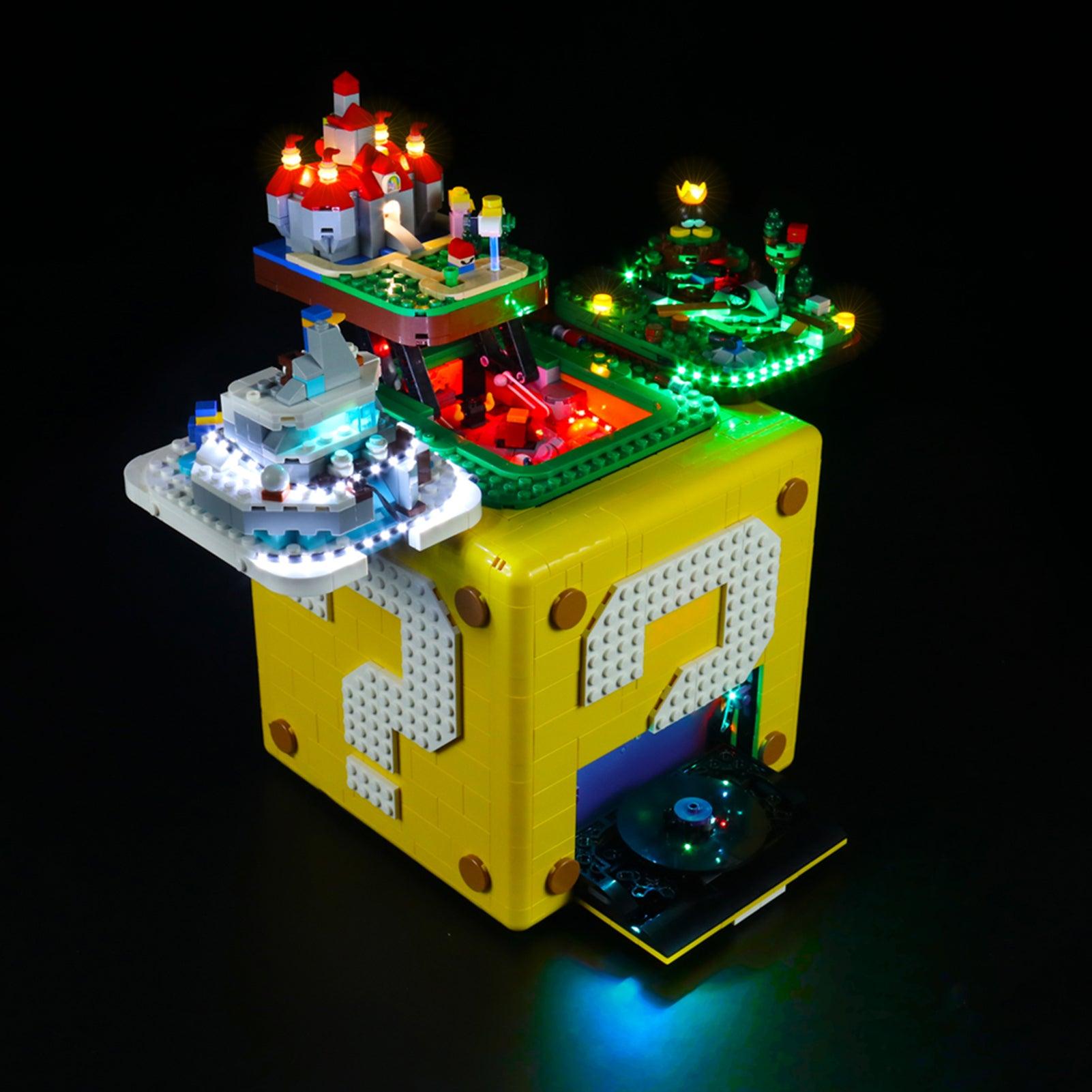 Best Light Kit for LEGO Ideas Super Mario Question Block 71395 - DIY Lighting Set for LEGO Builders & Collectors - Perfect for Home Display & Gaming Room Decor