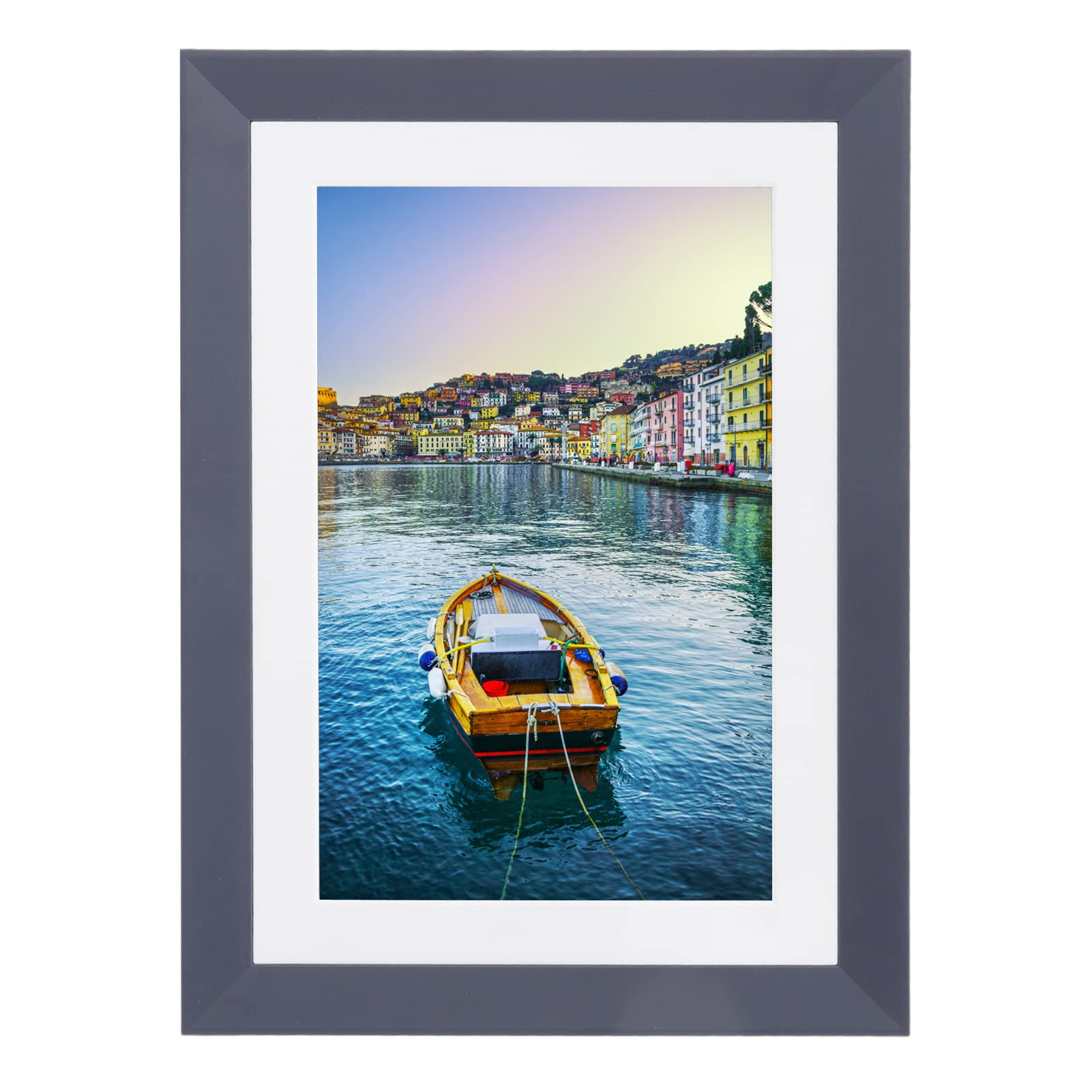 10 Inch Digital Picture Frame with 16GB Memory - Touch Screen Electronic Photo Frame, HD Display for Desktop - Perfect for Living Room, Bedroom, Office & Gifts (Natudeco)