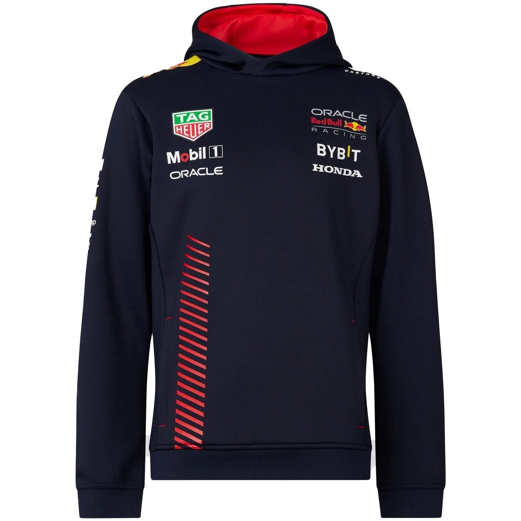 Red Bull Racing F1 2023 Team Kids' Pullover Hoodie - Official Merchandise for Young Motorsport Fans | Perfect for Race Day & Casual Wear