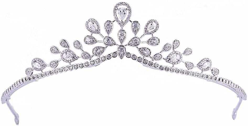 Elegant Tiara Crown for Women - Bridal Headpiece Wedding Hair Accessories, Prom Queen Headband Jewelry for Girls - Shining & Durable - Perfect for Weddings, Proms, Pageants and Special Occasions
