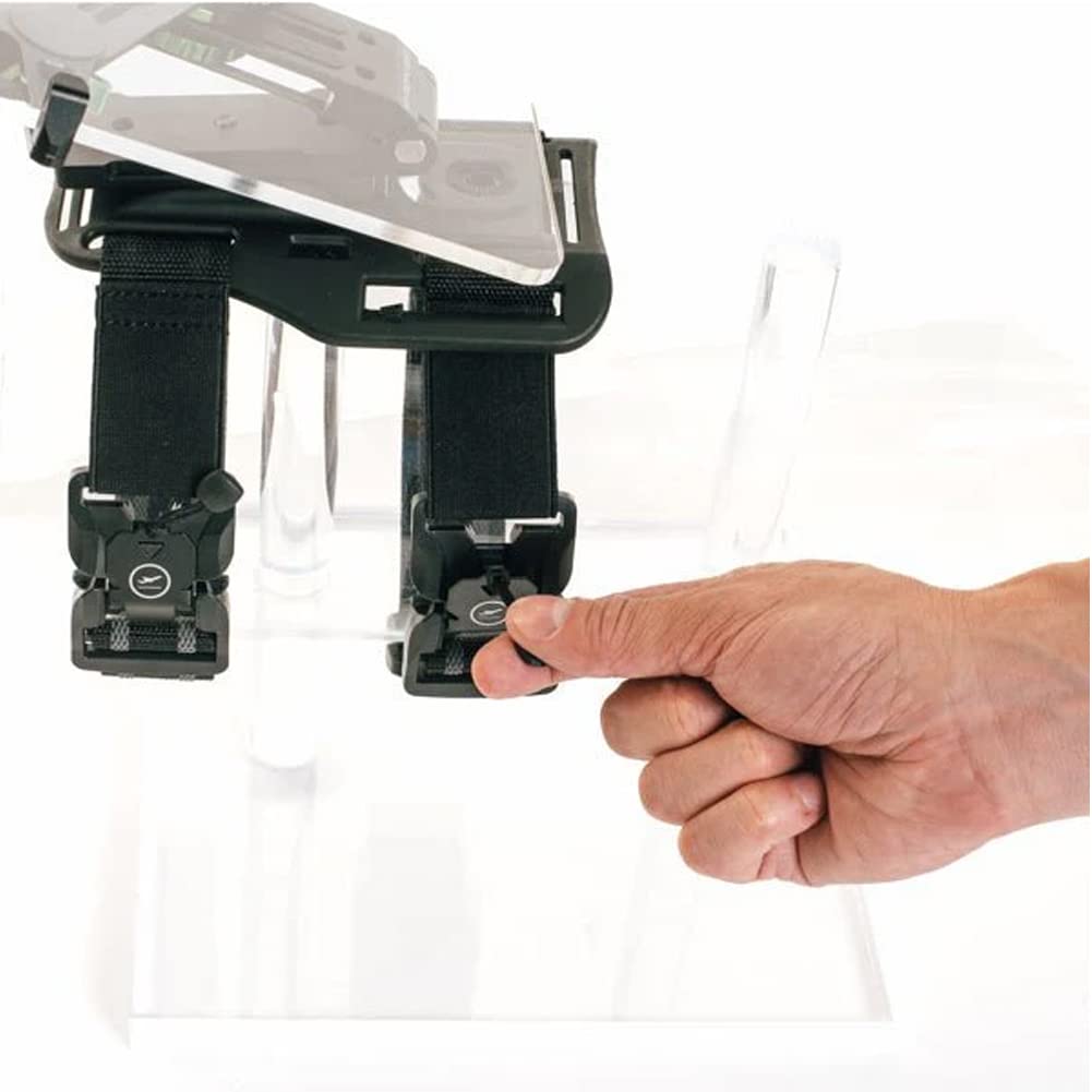 Best MNT-1890 iPad Tablet Leg Mount - Adjustable Flight Travel Stand for iPad Pro/Air/Mini, Samsung Galaxy Tabs | Perfect for Airplane, Car, Bed & Office Use