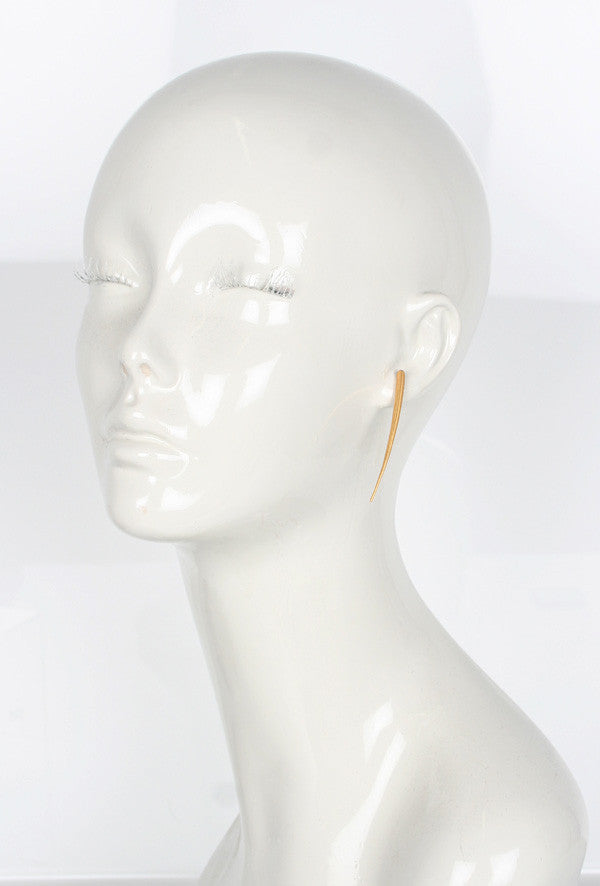 Jett Earrings for Women - Matte Gold Hoop Earrings | Lightweight & Hypoallergenic | Perfect for Everyday Wear, Parties & Gifting