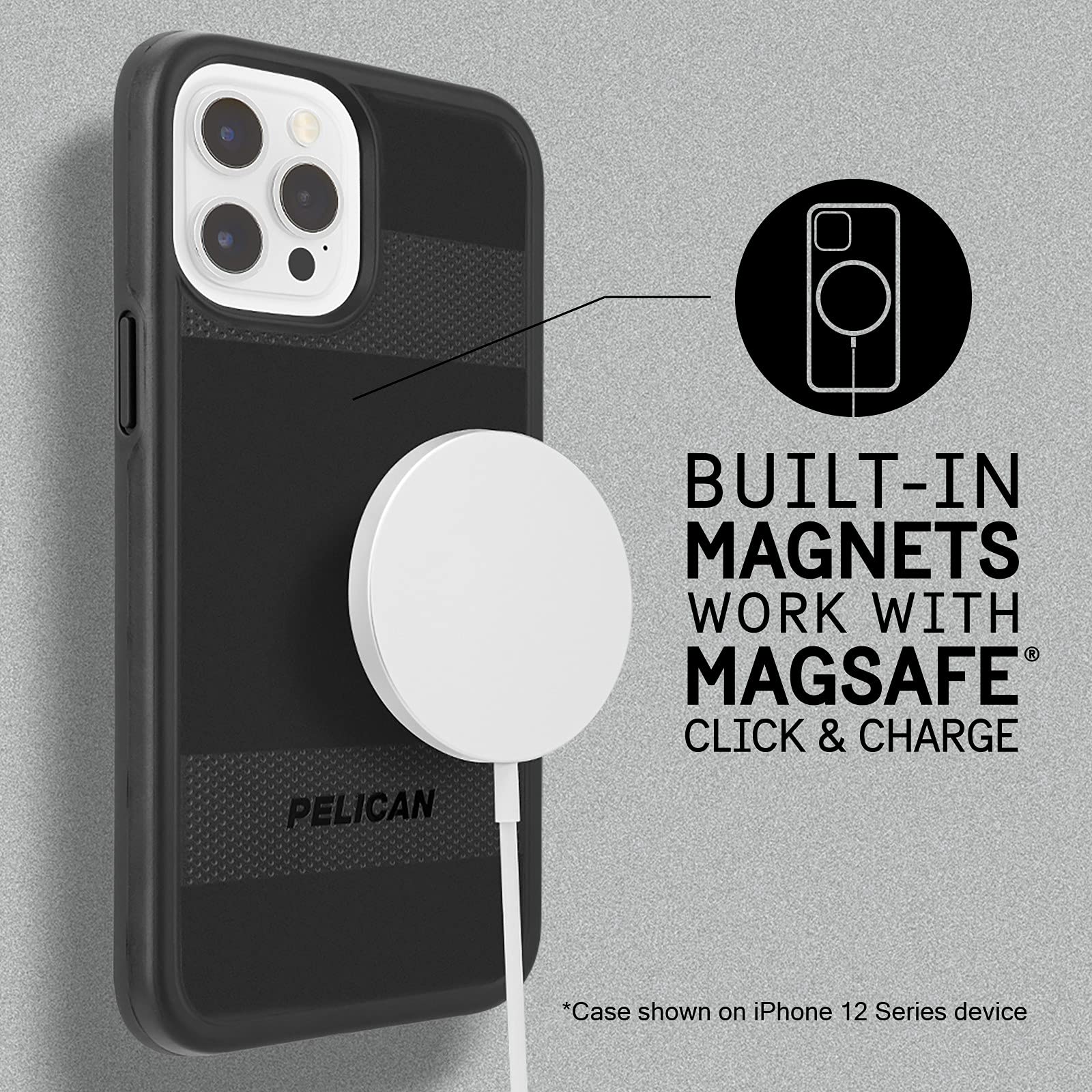 Pelican Voyager Series iPhone 13 Pro Max Case - 18Ft Military Grade Drop Protection, MagSafe & Wireless Charging Compatible, Heavy Duty Rugged Clear Case with Belt Clip Holster - Perfect for Outdoor Adventures, Construction Work & Extreme Sports