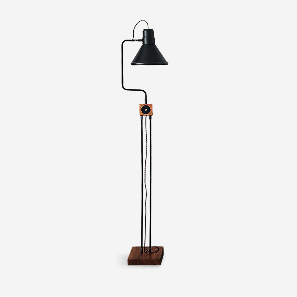 Vintage Toia Floor Lamp - Mid-Century Modern Lighting for Living Room, Bedroom & Office - Adjustable Height & Warm LED Light