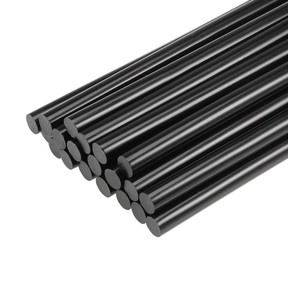 uxcell Mini Hot Glue Gun Sticks 8-inch x 0.44-inch (20pcs) - Black Adhesive Sticks for Crafting, DIY Projects & Home Repairs