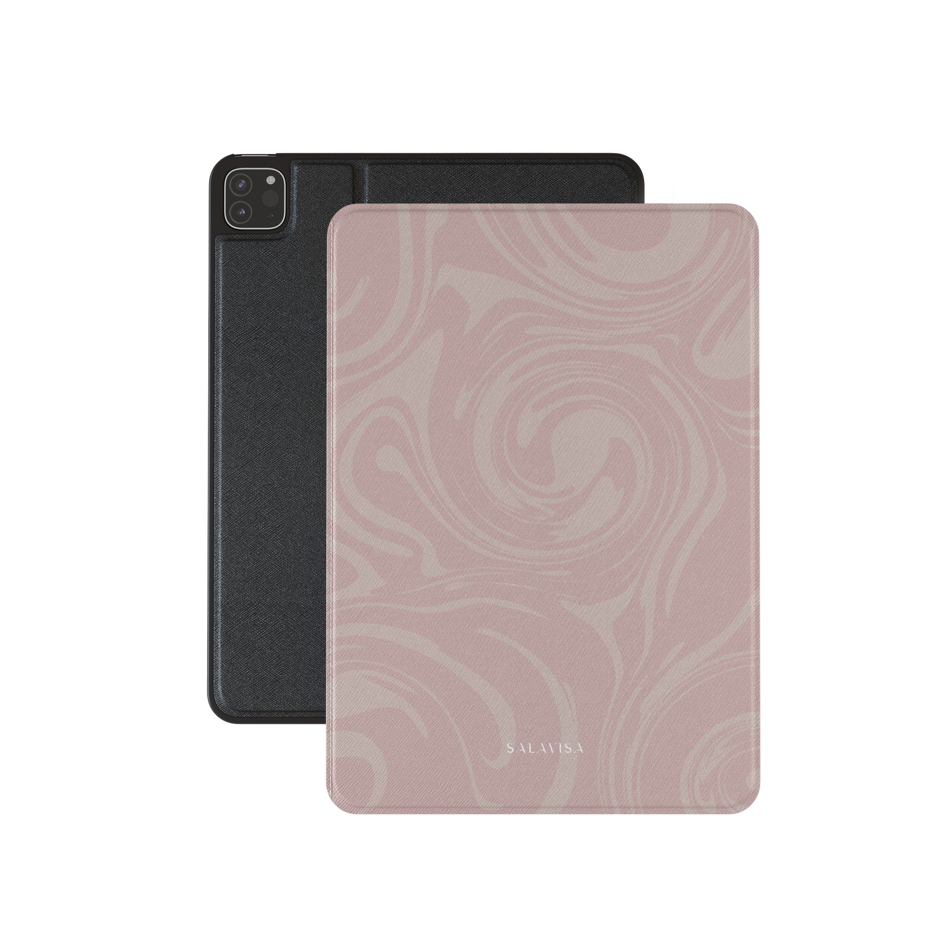 Pink Swirl iPad Case - Cute Protective Cover for iPad 10.2/9.7 Inch - Perfect for School, Work & Travel - Shockproof & Lightweight Design