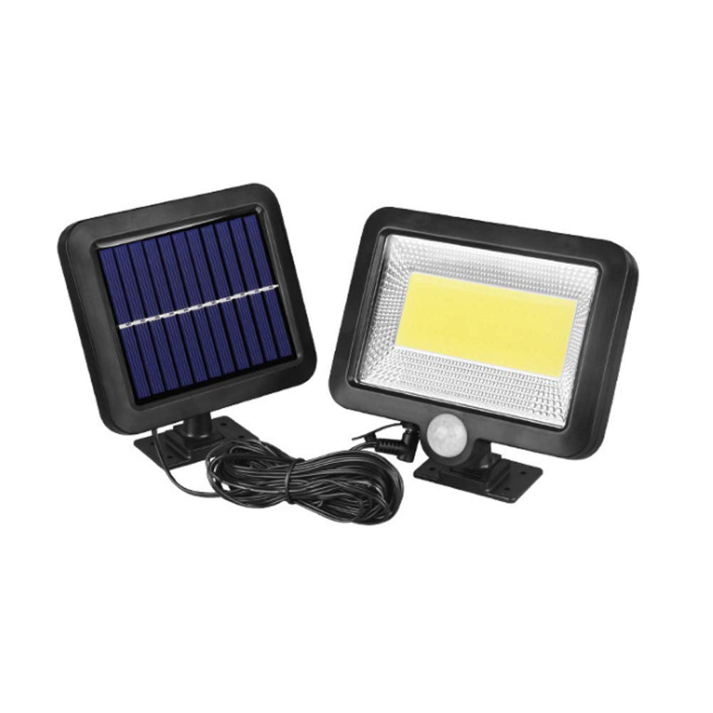 Solar Sensor Wall Light - 100 LED Super Bright COB Split Design, IP65 Waterproof Outdoor Motion Activated Security Lighting for Garden, Pathway, Porch & Garage