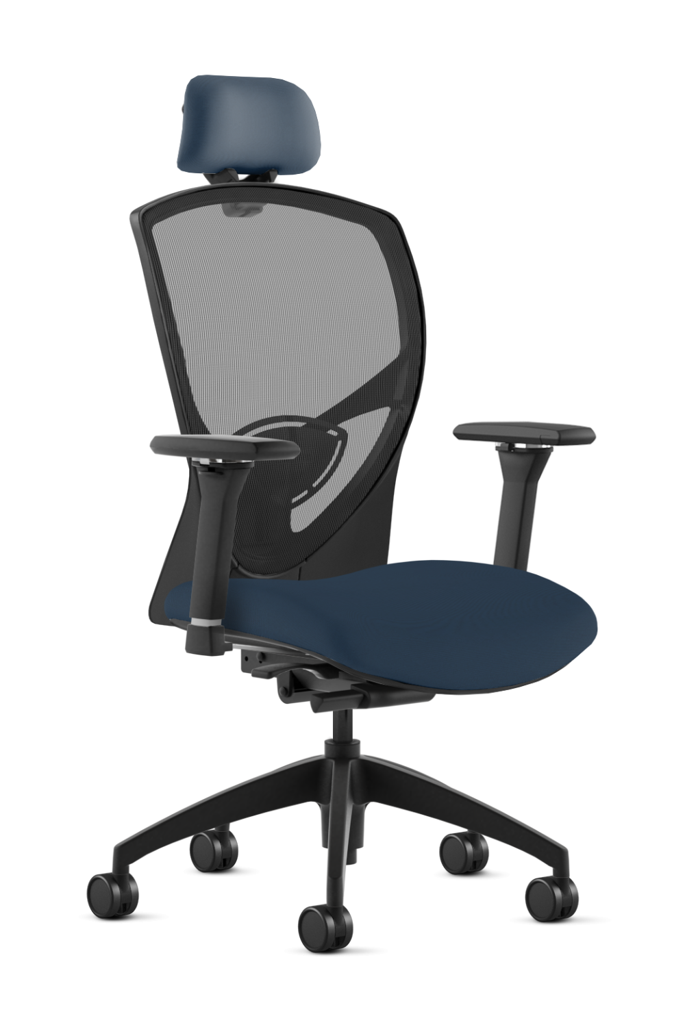 9 to 5 Theory 2180 High Back Ergonomic Office Chair with Adjustable Headrest & Seat Slider - Comfortable Task Chair for Long Hours Computer Work, Home Office & Gaming Setup