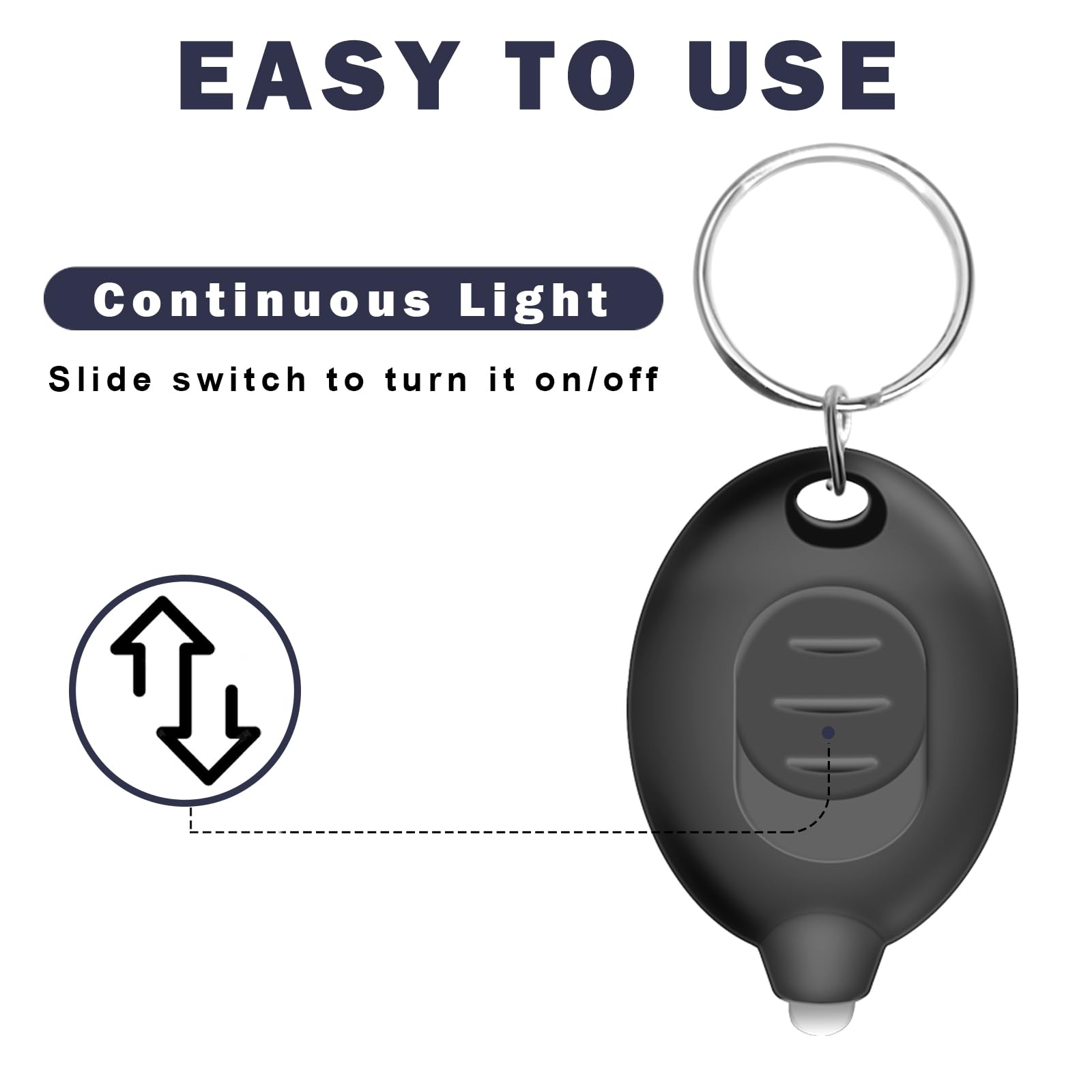 Ultra Bright Mini LED Keychain Flashlight - 8PCS Tiny Pocket Flashlight with White Light for Emergency, Camping, Hiking & Outdoor Activities - Multicolor Shell Key Ring Light
