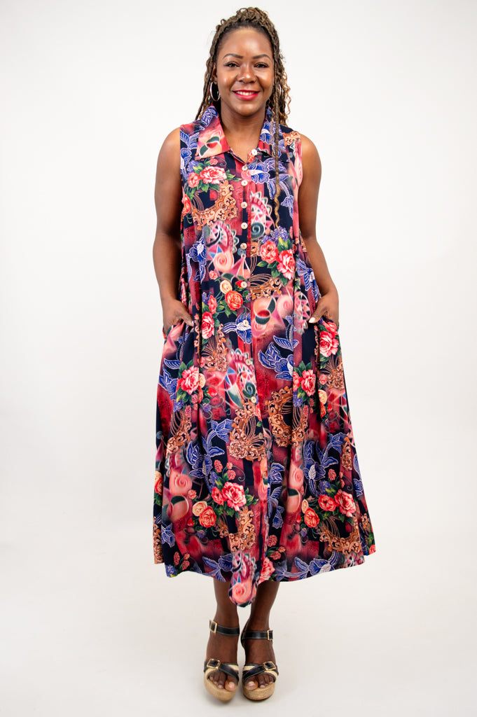 Berzuna Women's Elegant Cissy Dress - Flowy A-Line Summer Dress for Casual Wear, Office, and Special Occasions