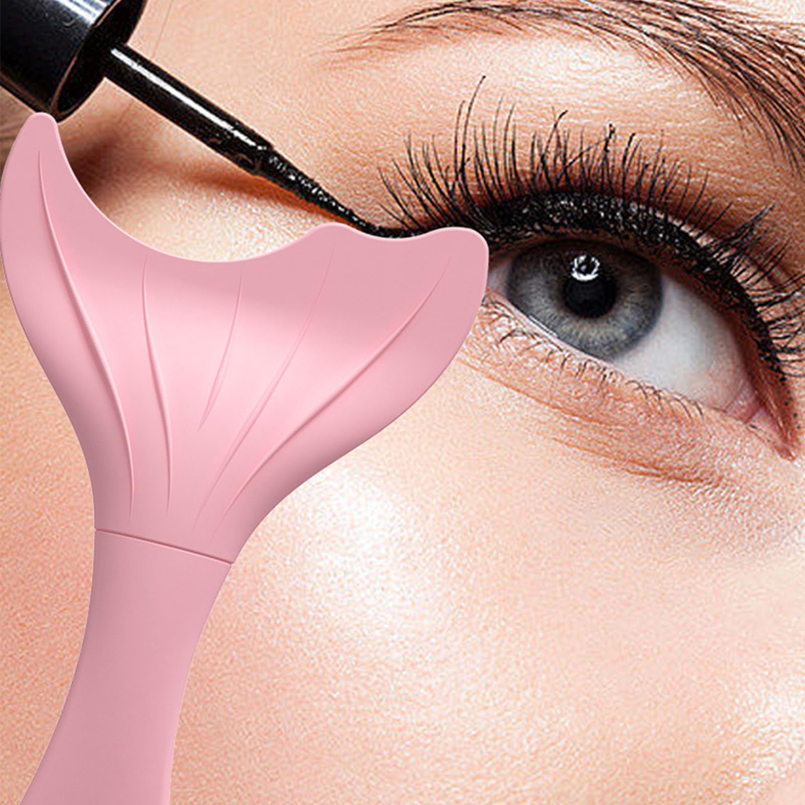 Premium Silicone Eyelash Mascara Guard & Applicator Guide - Upper & Lower Lash Helper with Built-in Comb & Curler - Perfect for Professional Makeup & DIY Eyelash Extensions at Home