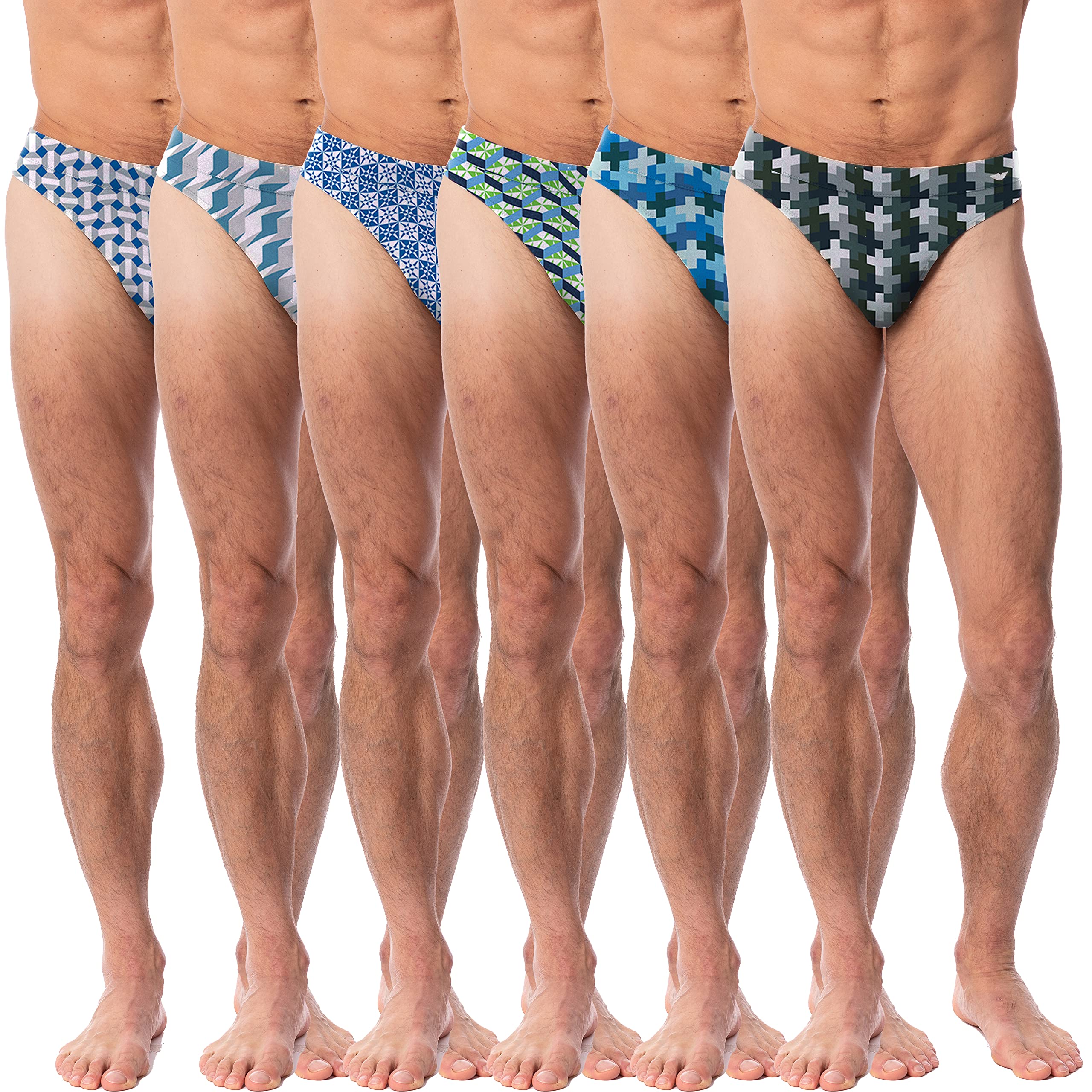AMERICAN HEAVEN Men's 6 Pack Thong Underwear - Breathable Microfiber Stretch T-Back Bikini Thongs for Workout, Gym & Active Lifestyle | Comfortable & Supportive Underwear for Men
