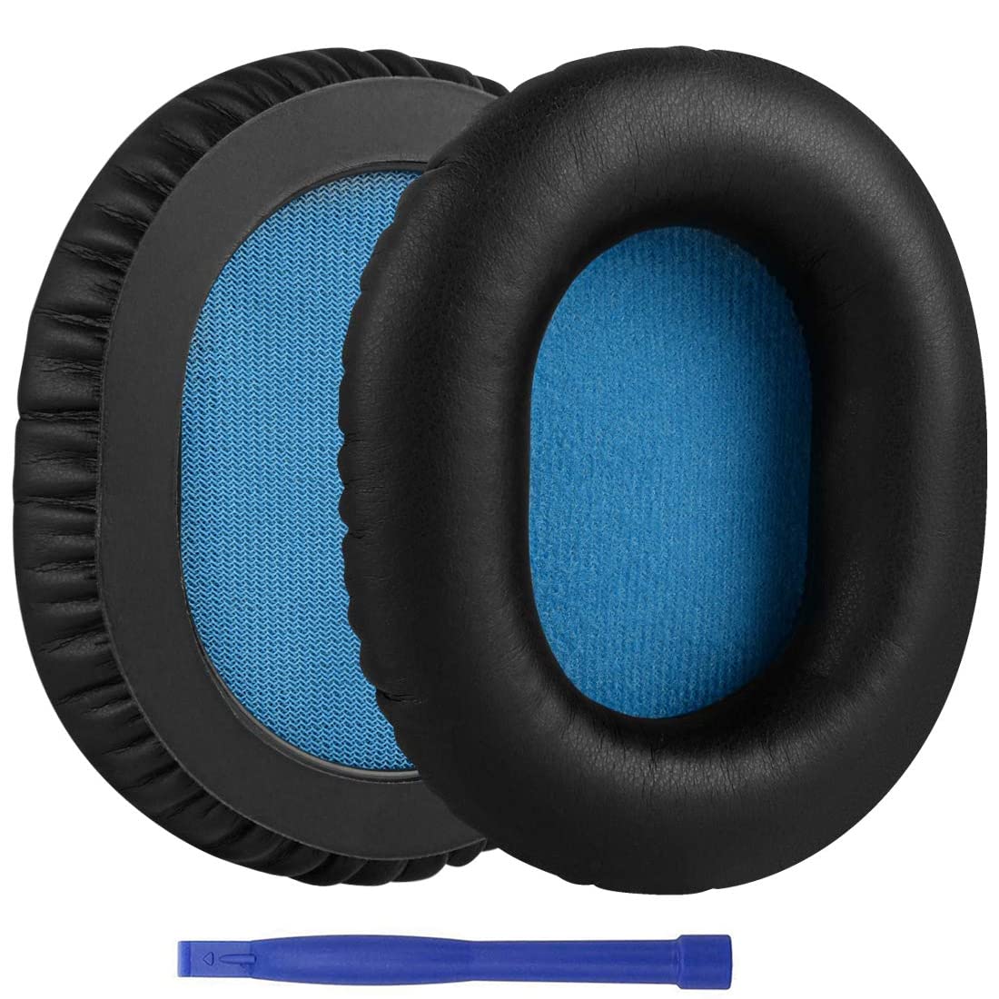 Premium Replacement Protein Leather Ear Pads for Sennheiser HD6/HD7/HD8 DJ Headphones - Memory Foam Cushions with Noise Isolation for Studio Mixing & Home Listening Comfort