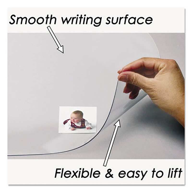 KrystalView Clear Desk Pad with Microban Protection - Non-Slip Waterproof Office Desk Mat for Writing, Typing & Mouse Use - Perfect for Home, Office & Study Workspaces