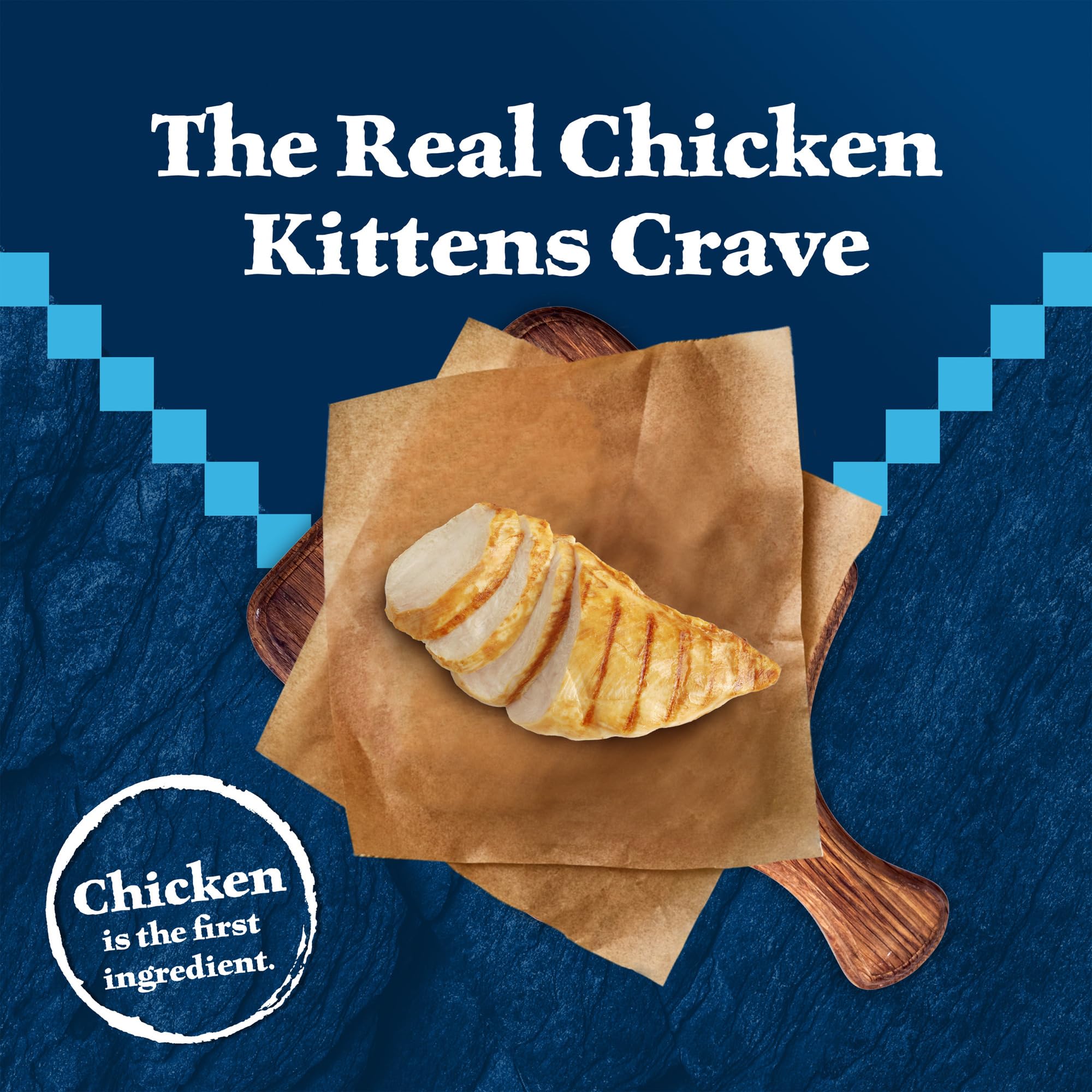 Blue Buffalo Wilderness High-Protein Chicken Kitten Dry Cat Food - Natural Grain-Free Recipe for Growing Kittens - 2 lb Bag - Perfect for Indoor & Outdoor Active Kittens