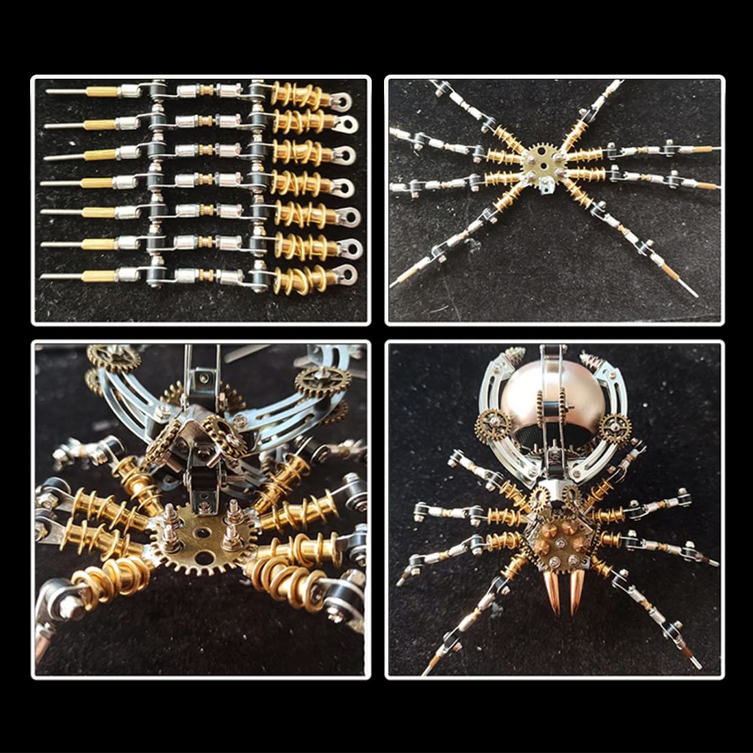 3D Metal Puzzle Spider with Built-in Speaker - DIY Assembly Model Kit for Adults & Teens - Includes Tools & Step-by-Step Guide - Perfect STEM Gift, Home Decor, and Desk Ornament for Office, Gaming Room, or Study Space