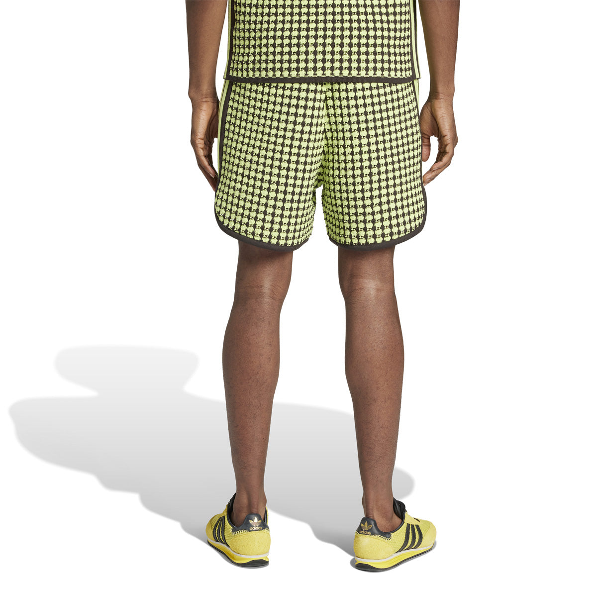 Wales Bonner Crochet Shorts - Semi Frozen Yellow Brown | Summer Boho Beach Shorts for Women | Perfect for Vacation, Music Festivals & Casual Outings