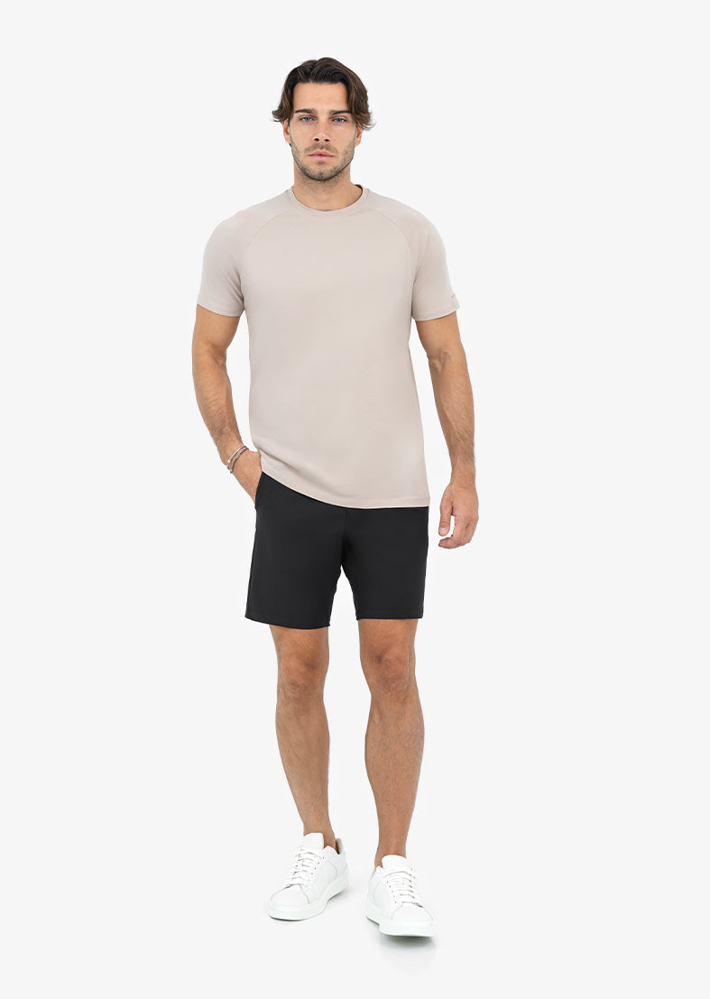 Premium Men's Essential T-Shirt in Taupe - Soft Cotton Crew Neck Tee for Casual Wear & Everyday Comfort