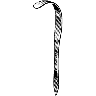Deaver Retractor Without Handle 1 x 8 22 8180 - Surgical Instrument for Abdominal and Pelvic Procedures | Medical Tools for Operating Room & Hospital Use
