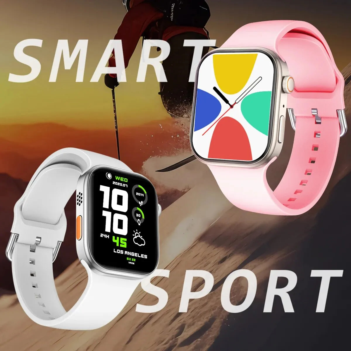 Smart Watch with Call & Message Alerts, Fitness Tracker, Heart Rate Monitor - Wireless Bluetooth Smartwatch for Android & iPhone - Perfect for Workouts, Running & Daily Activity Tracking