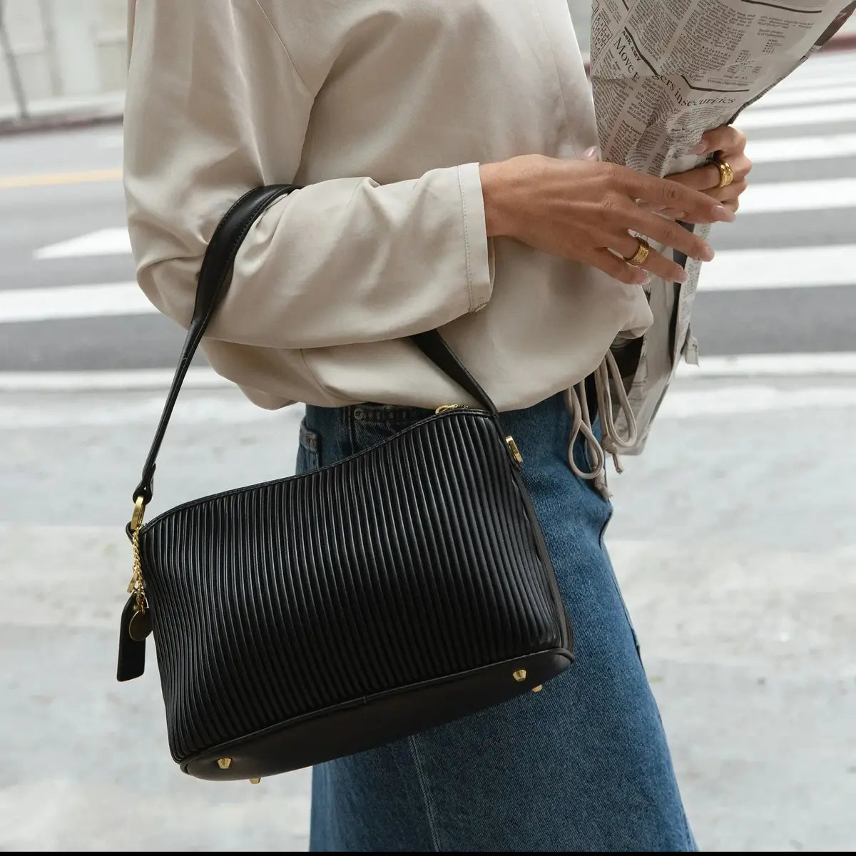 Ella Large Shoulder Bag for Women - Stylish & Spacious Handbag for Work, Travel & Everyday Use