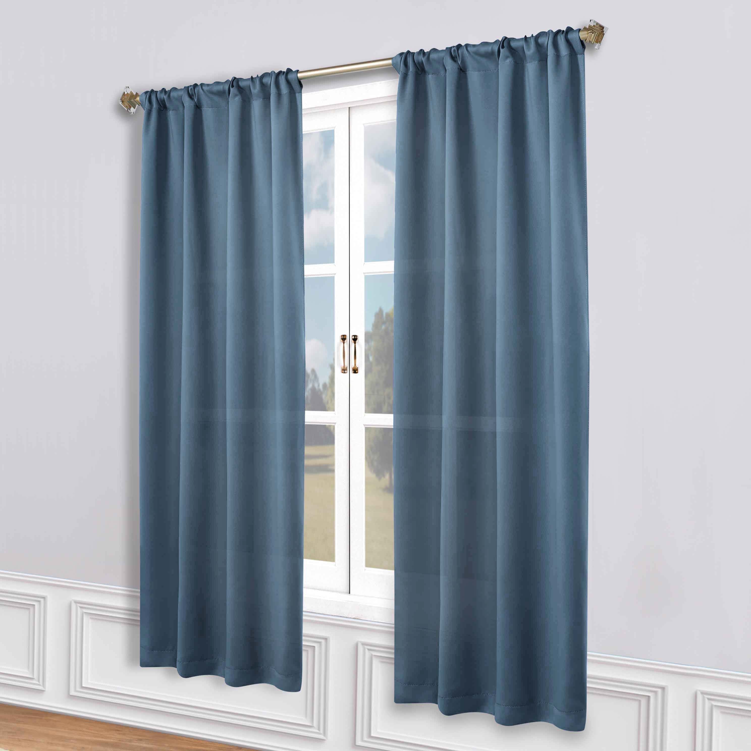 Machine Washable Blackout Curtains Set of 2 - Solid Color Room Darkening Window Drapes for Bedroom, Living Room & Nursery - Noise Reducing & Energy Efficient