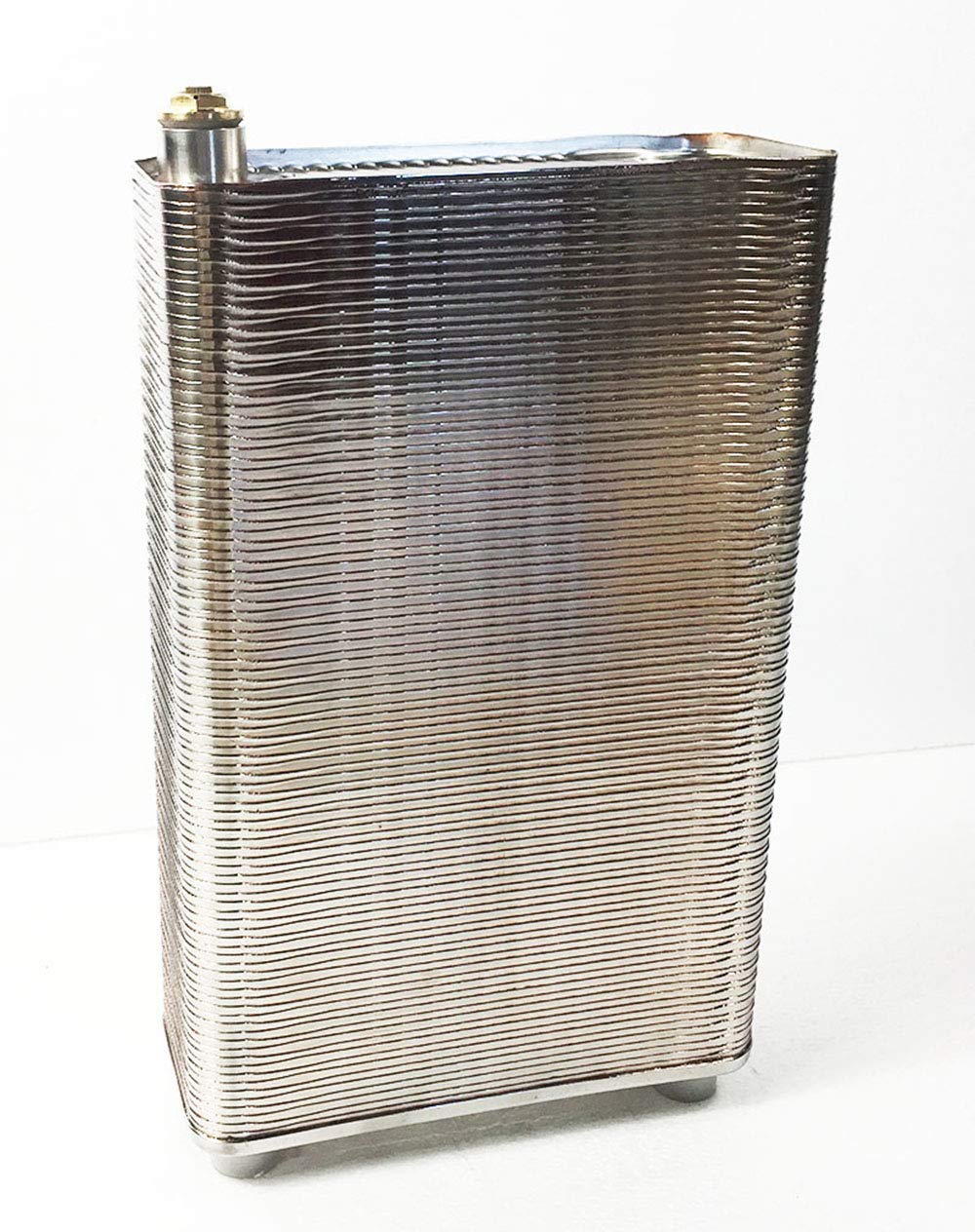 INTBUYING 100 Plate Stainless Steel Brazed Plate Heat Exchanger - Water to Water Heat Transfer for Floor Heating & Domestic Hot Water Systems | Energy Efficient HVAC & Hydronic Heating Solution