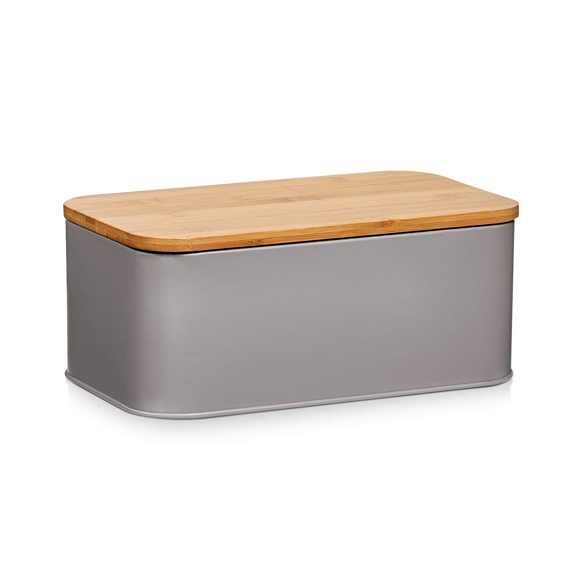 25371 Grey Bread Bin - Airtight Bread Storage Container for Kitchen Countertop, Pantry, or Dining Table - Keep Bread Fresh & Organized