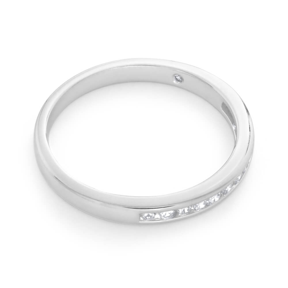 1/4 Carat Flawless Cut 18K White Gold Diamond Ring with 13 Diamonds - Perfect for Engagement, Wedding & Anniversary Gifts