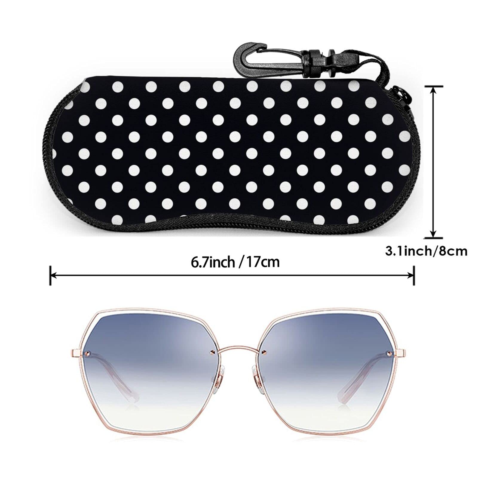 Stylish Soft Sunglasses Case with Belt Clip - Portable Travel Eyeglass Pouch for Women & Men - Perfect for Outdoor Activities, Travel, and Daily Protection