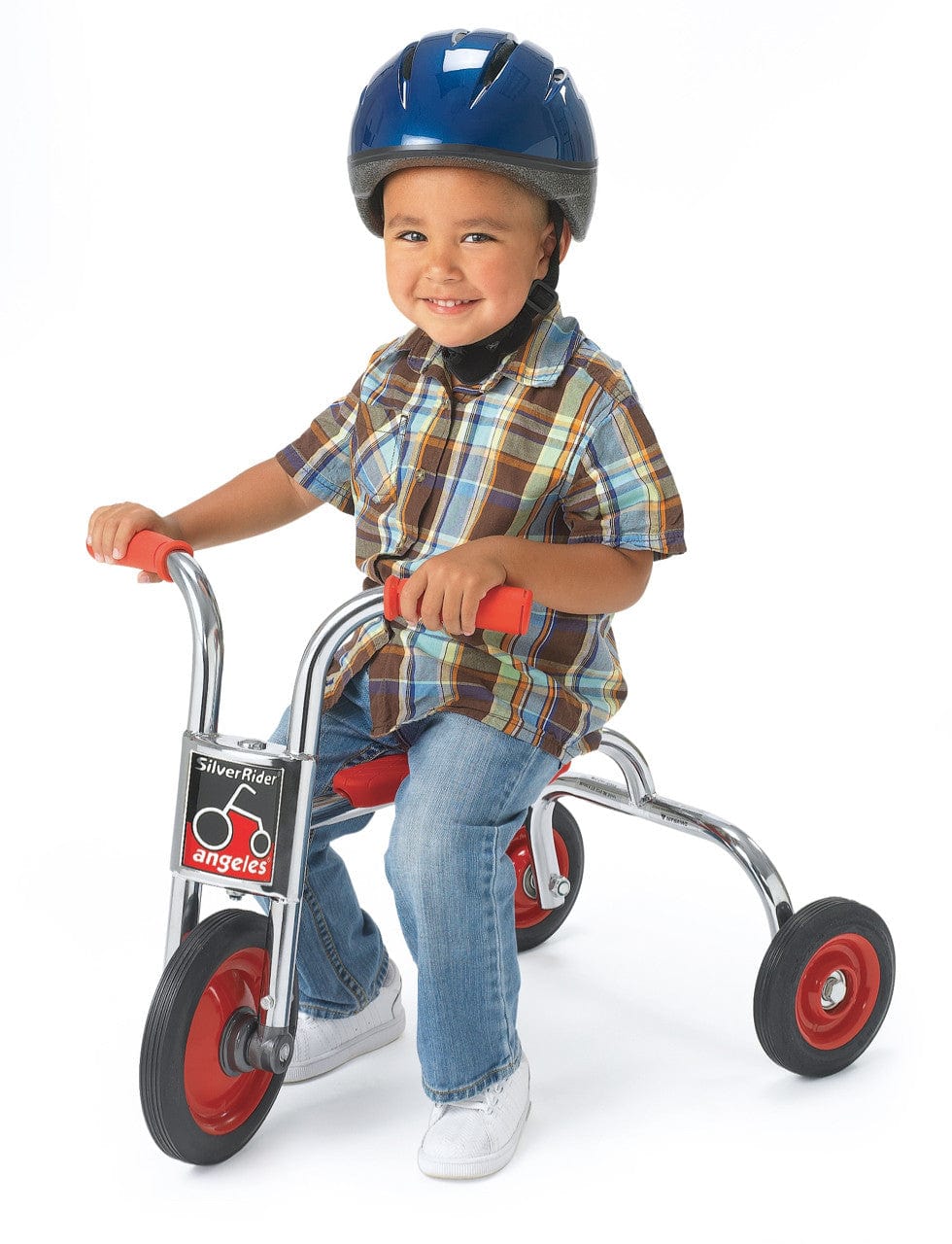 Angeles SilverRider® Toddler Tricycle for 1-3 Year Olds - Adjustable Seat, Parent Push Handle, Safe & Durable Kids Trike - Perfect for Outdoor Play, Park Rides & Learning Balance