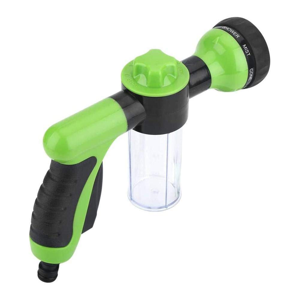 AYNEFY High Pressure Garden Hose Nozzle - Car Wash Foam Spray Gun with Adjustable Water Flow for Home, Garden & Outdoor Cleaning (Green) | Perfect for Washing Cars, Watering Plants & Patio Cleaning