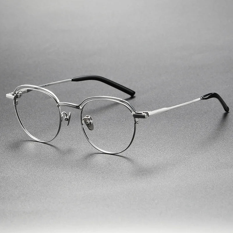 Aimee Women's Full Rim Oval Round Titanium Eyeglasses Frame 19511 - Lightweight & Durable for Work, Reading & Fashion