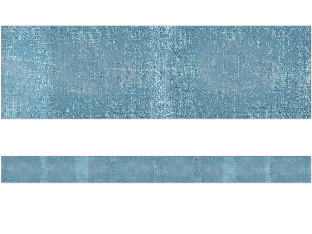 Teacher Created Resources Moving Mountains Blue Straight Border Trim - Perfect for Classroom Bulletin Boards, DIY Projects & Home Decor