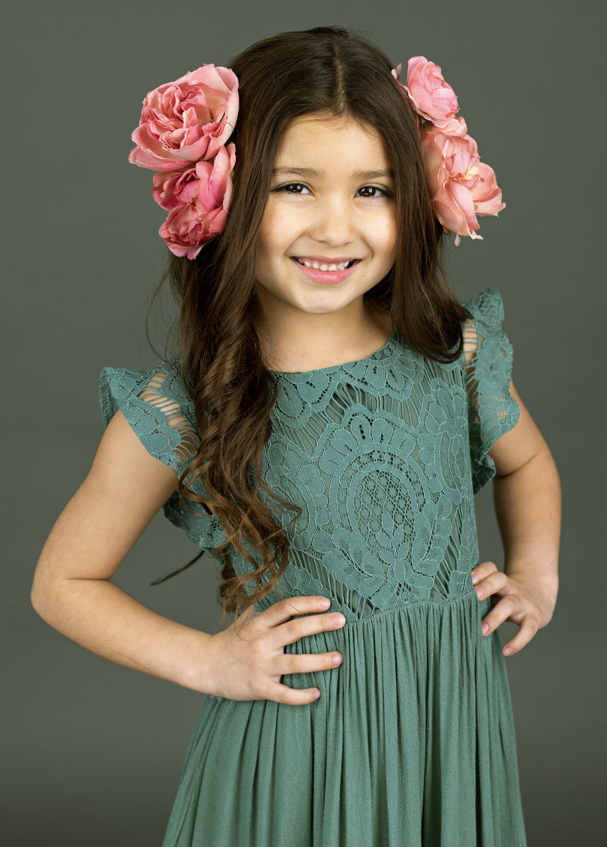 Beach Sage Macy Dress - Women's Flowy Summer Dress for Vacation, Beach, and Casual Wear