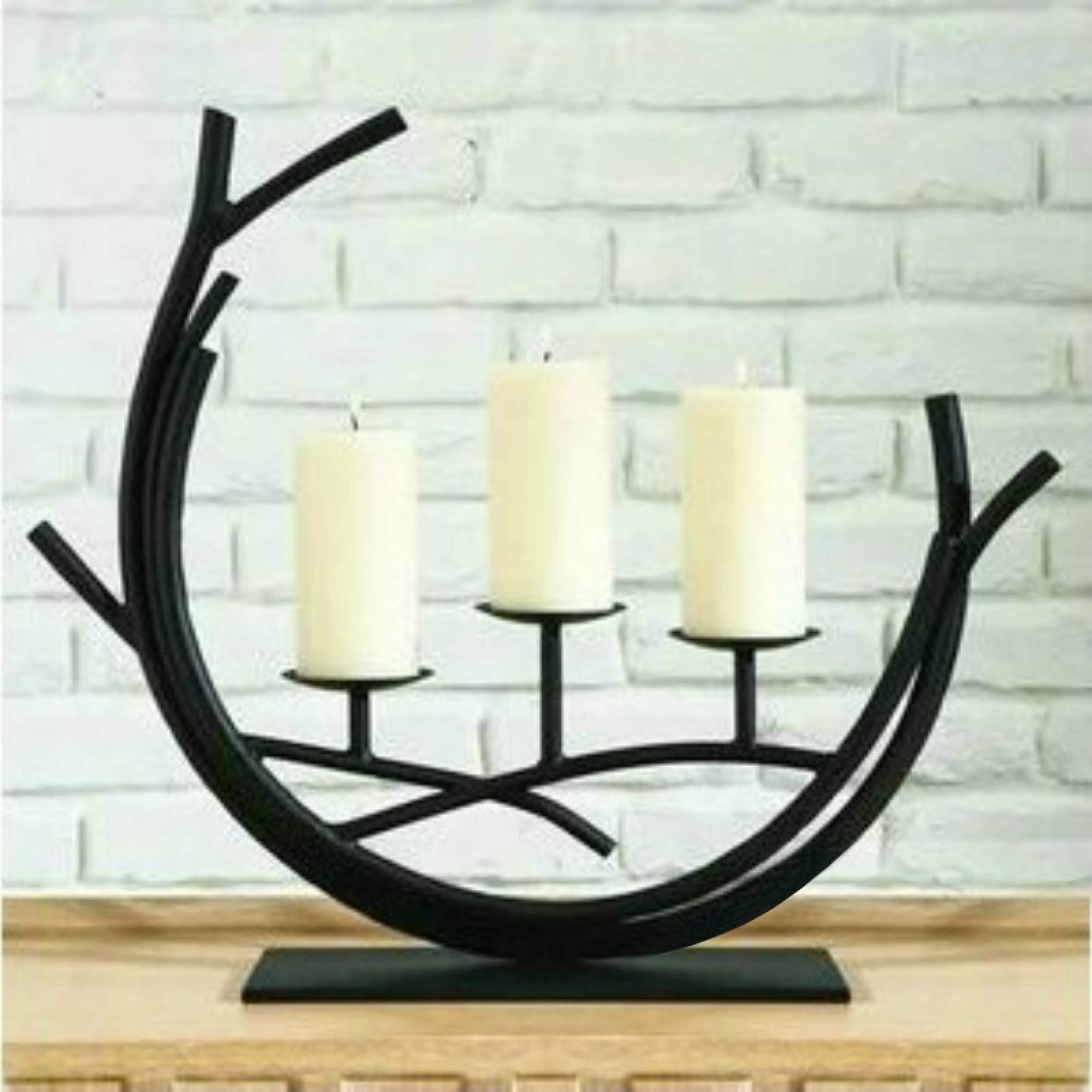 Vintage Wrought Iron Candle Holder for Home Decor - Romantic & Elegant Table Centerpiece for Wedding, Dining Room, or Bedroom Ambiance