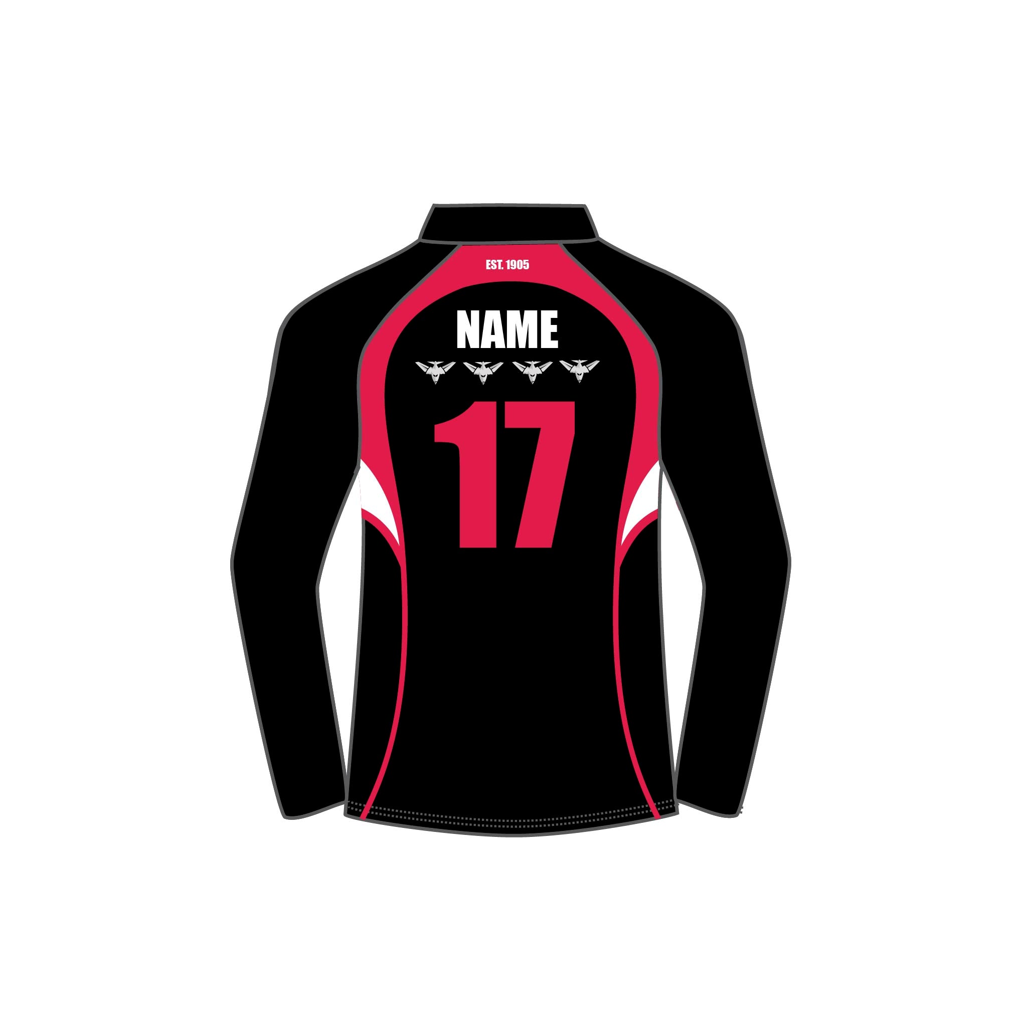 EMPLCC Long Sleeve Golf Polo Shirt with 4-Panel Design - Perfect for Golf Tournaments & Casual Wear