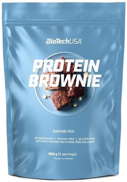 BioTechUSA Protein Brownie 600g - High Protein Chocolate Snack for Fitness & Weight Loss | Perfect Post-Workout Recovery & Healthy Dessert Option