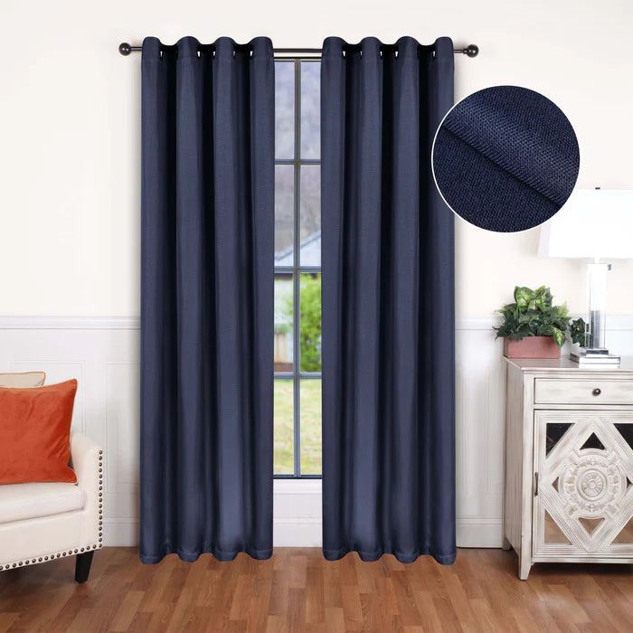 Premium Blackout Curtains for Bedroom - Linen Washable Room Darkening Window Drapes Panel Set (2 Panels) - Noise Reducing & Thermal Insulated for Better Sleep & Home Decor