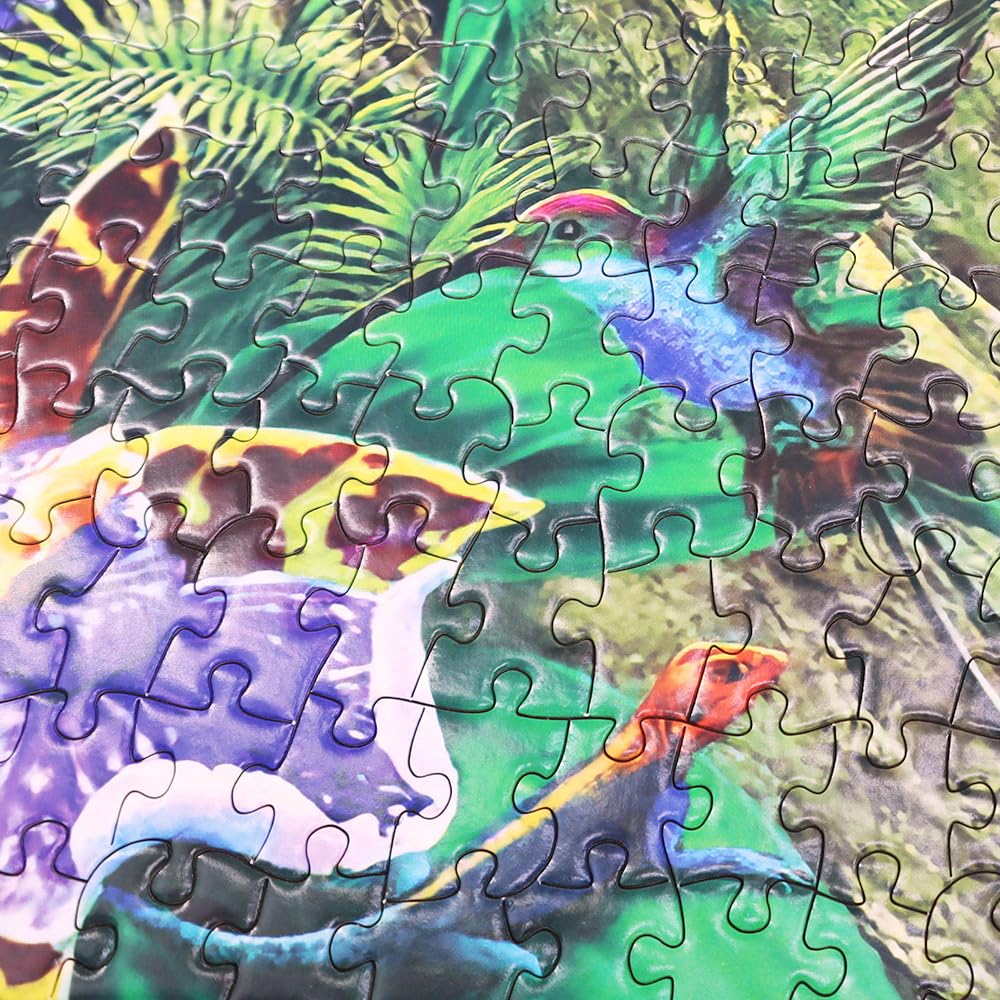 1000 Piece Jigsaw Puzzles for Adults - Unique Tropical Forest Animals Puzzle with Precise Interlocking & Thick Sturdy Cardboard - Family Game for Ages 14+ - Perfect for Stress Relief, Family Bonding & Home Decor