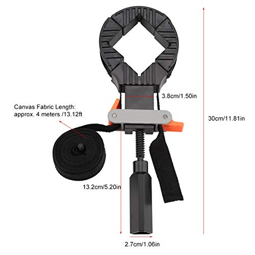 Quick Release Band Clamp for Woodworking - Heavy Duty Strap Clamp with Frame Holder for Picture Frames, DIY Projects & Furniture Making | Easy Adjustable Belt Clamp for Secure Woodworking & Crafting