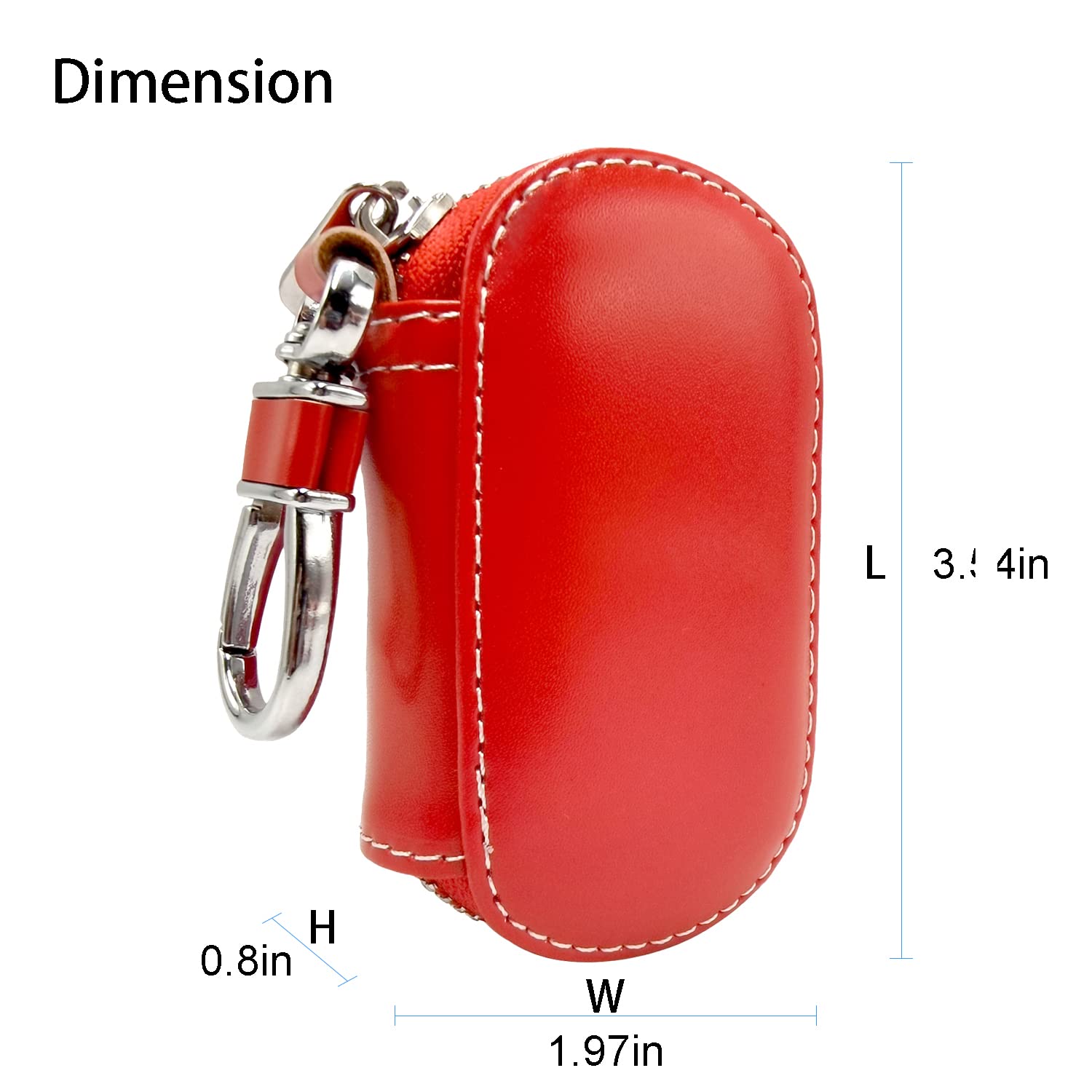 Universal Smart Key Case for DC Vehicles - Remote Fob Holder & Keychain Pouch | Car Key Organizer for Easy Access & Protection | Perfect for Daily Commute, Road Trips & Vehicle Security