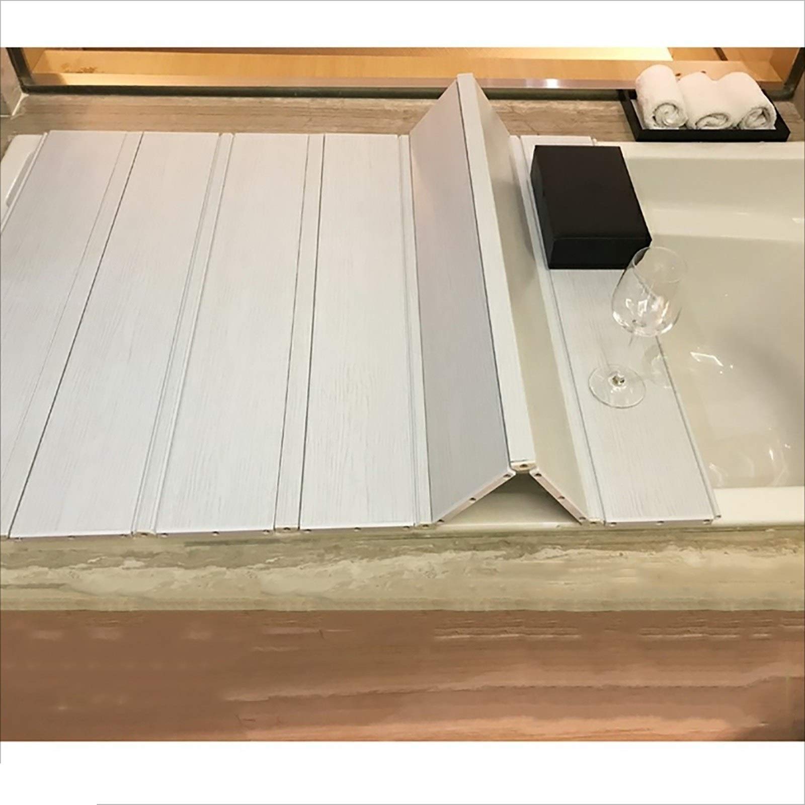 Insulated Bathtub Cover - Dust Proof Bath Tub Protector for Standard Size Tubs (105x70x1.2cm) - Perfect for Bathroom Storage of Toiletries, Phones & Cleaning Buckets - Ideal for Home, Apartment & Hotel Use