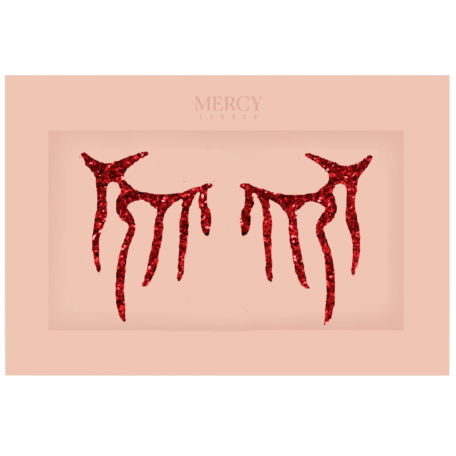 Vampire Face Jewels - Blood Tears Stick-On Gems for Halloween & Cosplay | Gothic Costume Accessories | All-in-One Headpiece by Mercy London