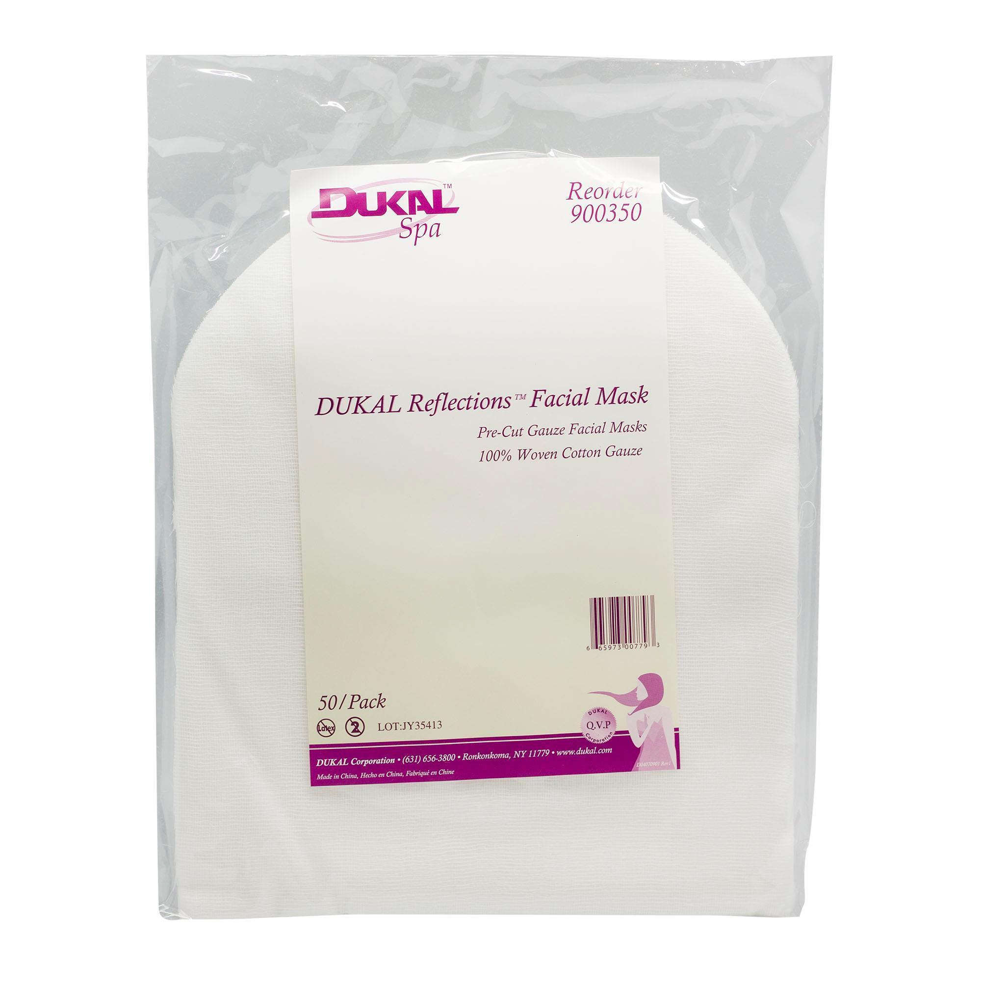 DUKAL Reflections Pre-Cut Gauze Face Masks - 50 Count Pack | Medical, First Aid & Wound Care Supplies for Hospitals, Clinics & Home Use