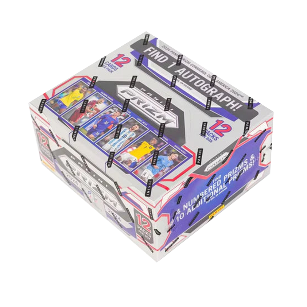 2024 Panini Prizm Copa America Soccer Hobby Box - Limited Edition Trading Cards for Collectors & Investors - Perfect for Sports Memorabilia Collections & Fantasy League Fans