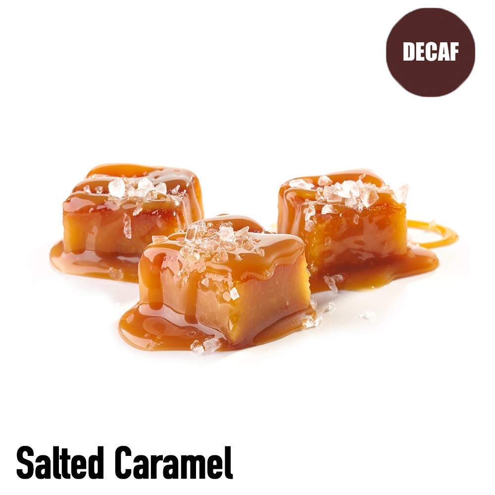 Organic Decaf Whole Bean Coffee - Salted Caramel Flavor, Fresh Roasted 5lb Bag | Perfect for Home Brewing, Office Use & Gift Giving