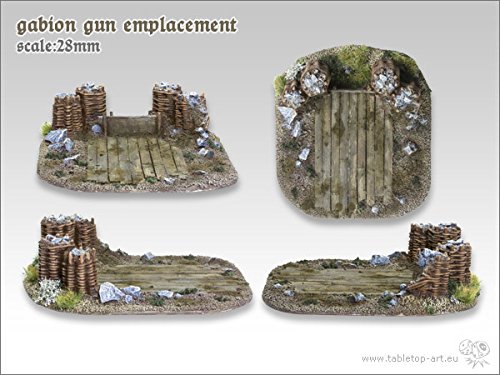 Gabion Gun Emplacement - Heavy Duty Military Sandbag Bunker for Outdoor Defense & Shooting Range Use